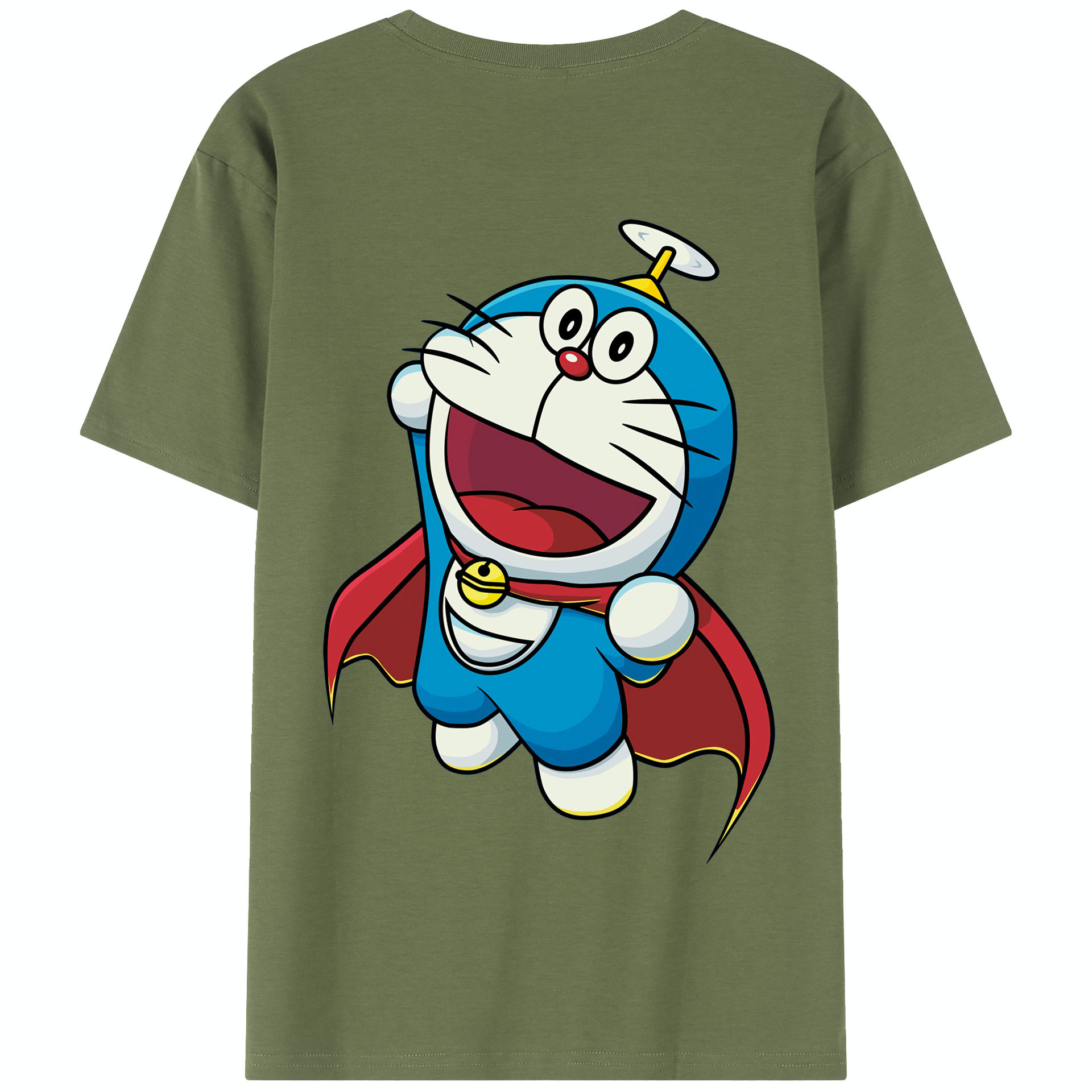 （画像用） ドラえもん Doraemon 綿100％半袖Tシャツ（背面プリント）